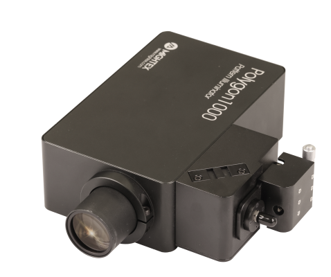 Mightex's model of the pattern illuminator for targeted photostimulation called the Polygon1000-DI, Accepts both 3mm-core liquid lightguide and SMA-connectorized fiber patch cord input, with a wavelength range of 350nm - 1000nm, and is suitable for a variety of applications including optogenetics and high intensity approaches